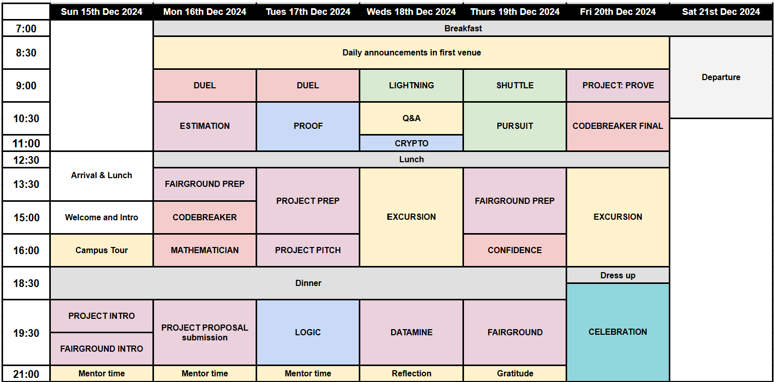 JF2024 Schedule